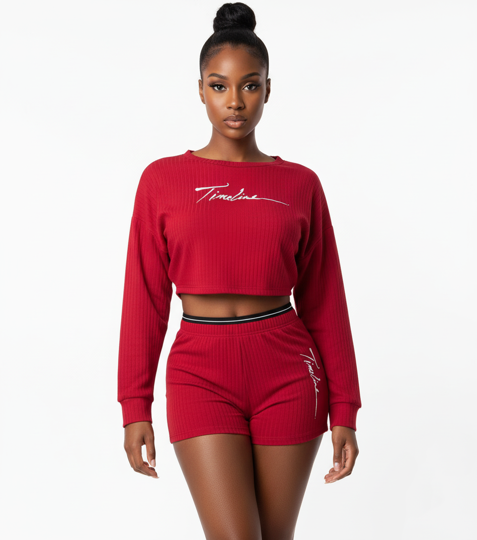 Lady shorts and long sleeve sets