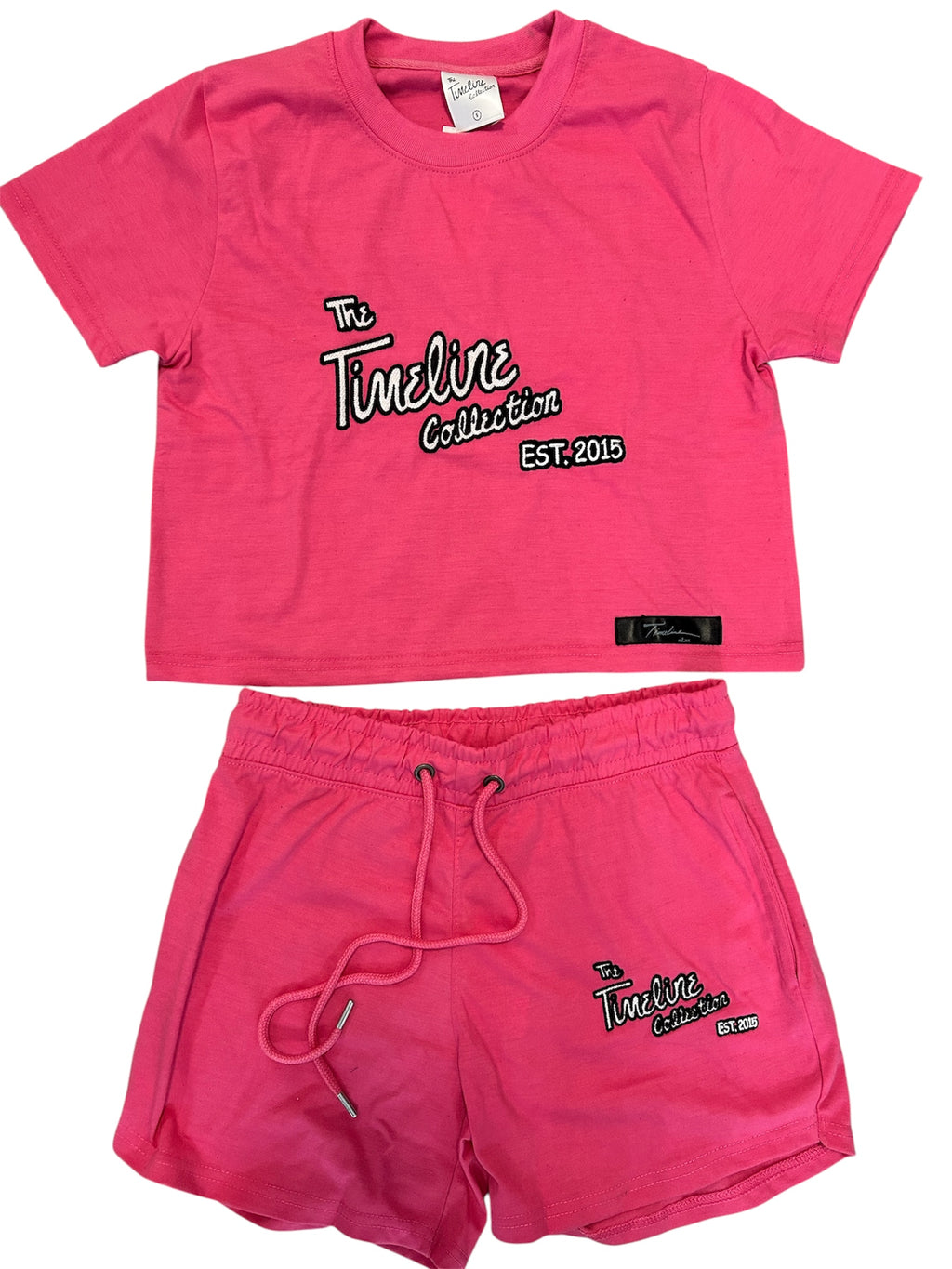 The Timeline Collection Lady short sleeve crop top short sets