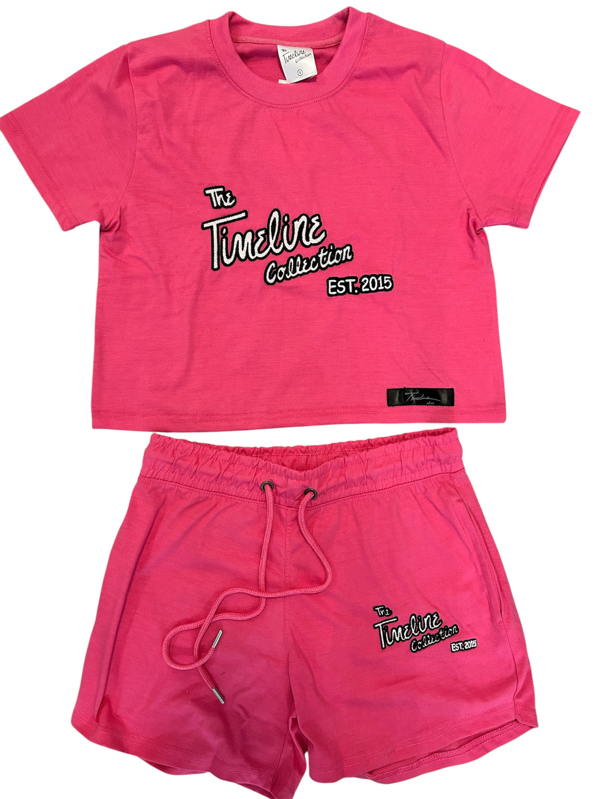 The Timeline Collection Lady short sleeve crop top short sets